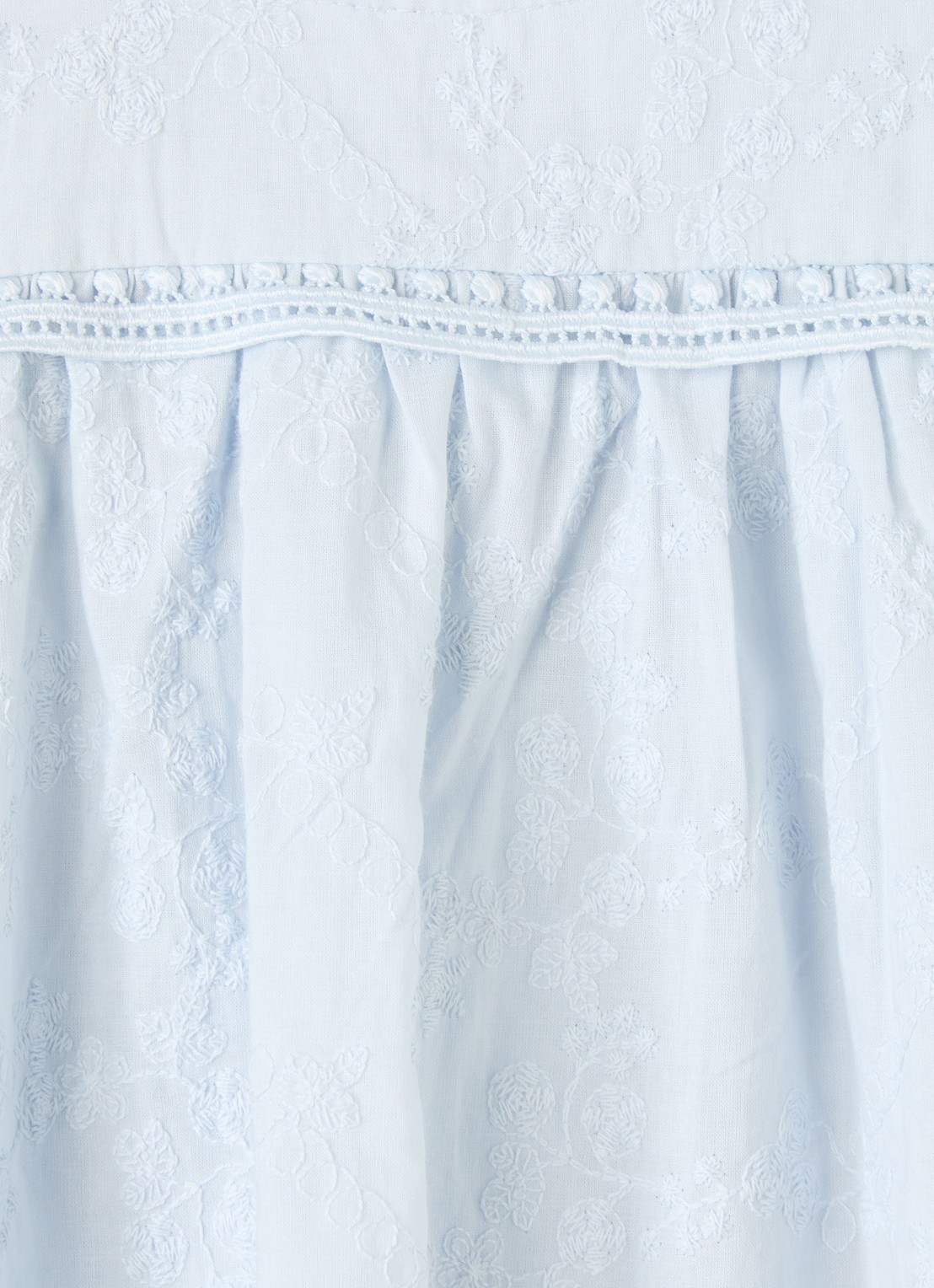Lil 'Atelier NMFJiva top met bloemborduring - detail 4 lichtblauw