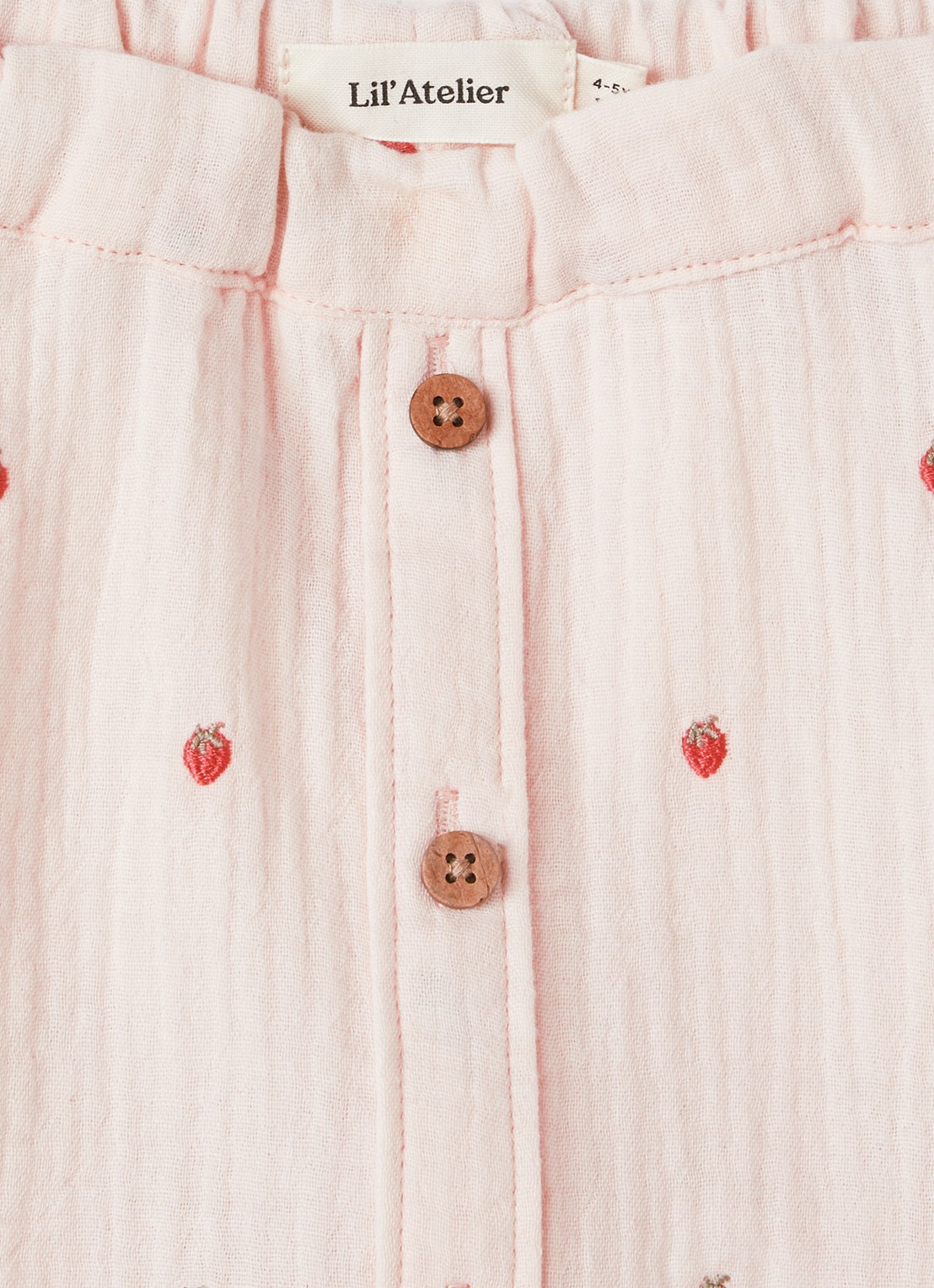 Lil 'Atelier NMFKamma rok met print - detail 3 lichtroze