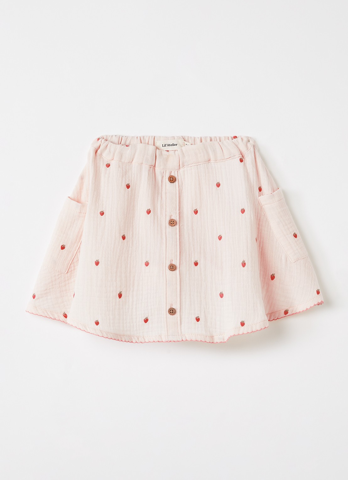 Lil 'Atelier NMFKamma rok met print - voorkant lichtroze