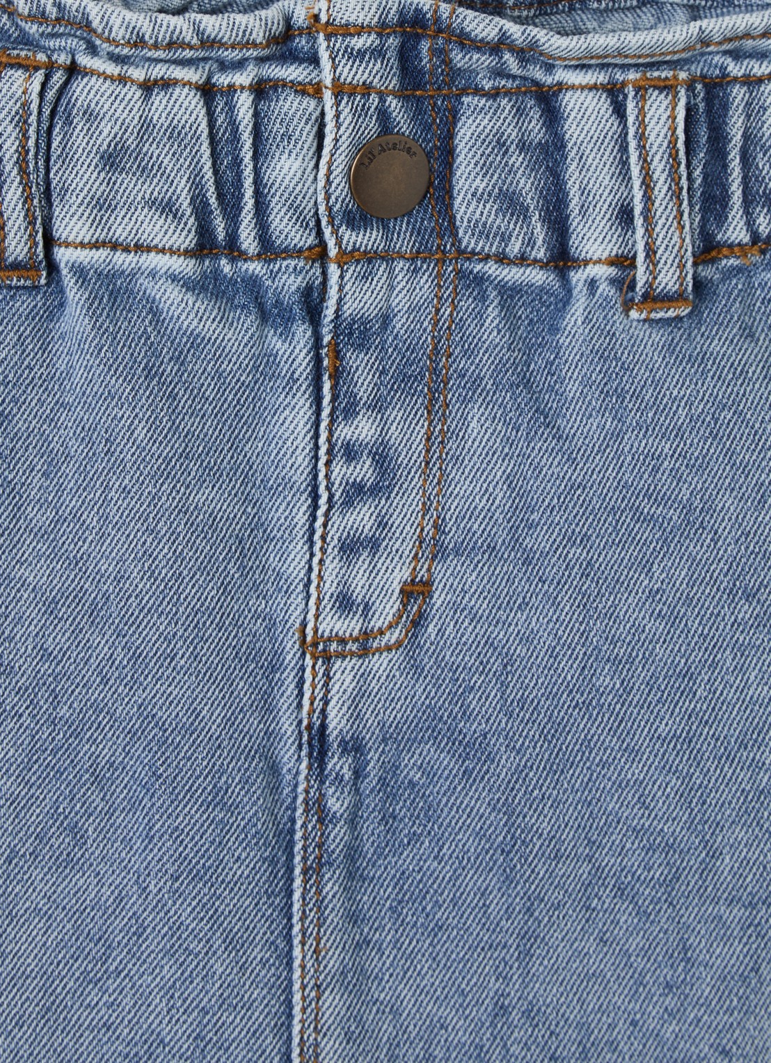 Lil 'Atelier NMFKarole mini spijkerrok  - detail 3 indigo