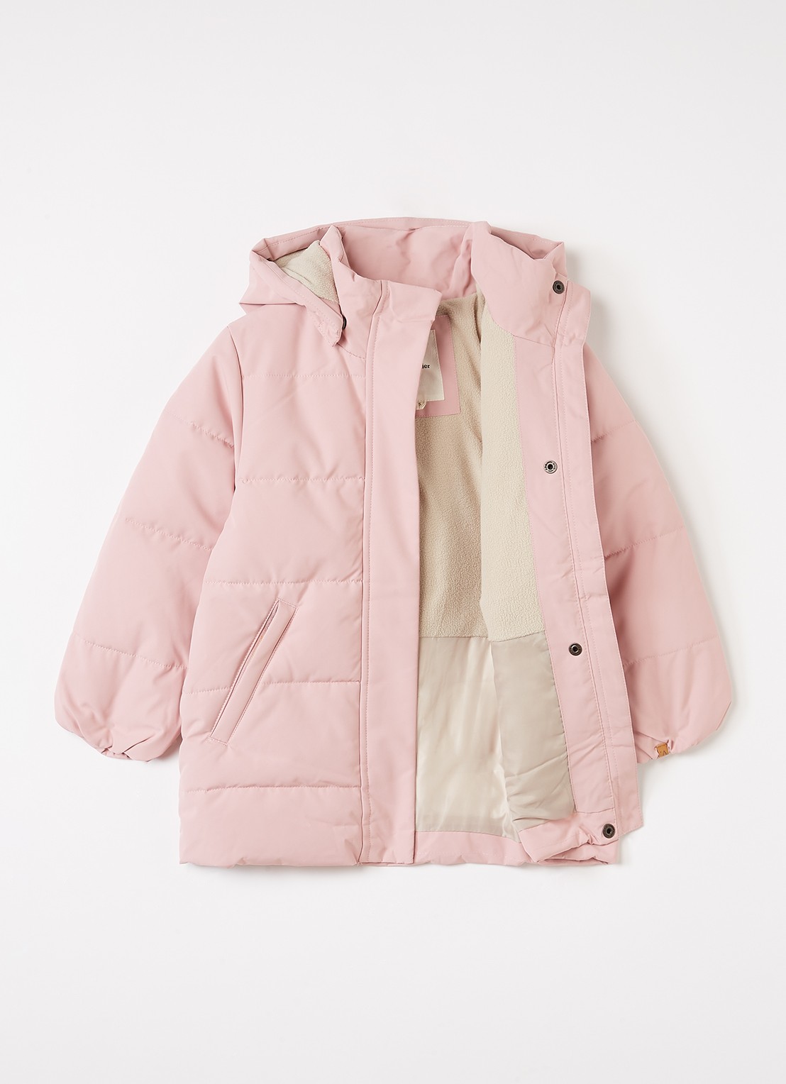 Lil 'Atelier NMFLamedow gewatteerd jack - voorkant 2 roze