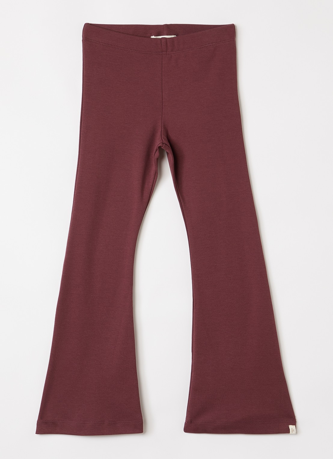 Lil 'Atelier NMFLimia flared fit broek - voorkant 2 bordeauxrood