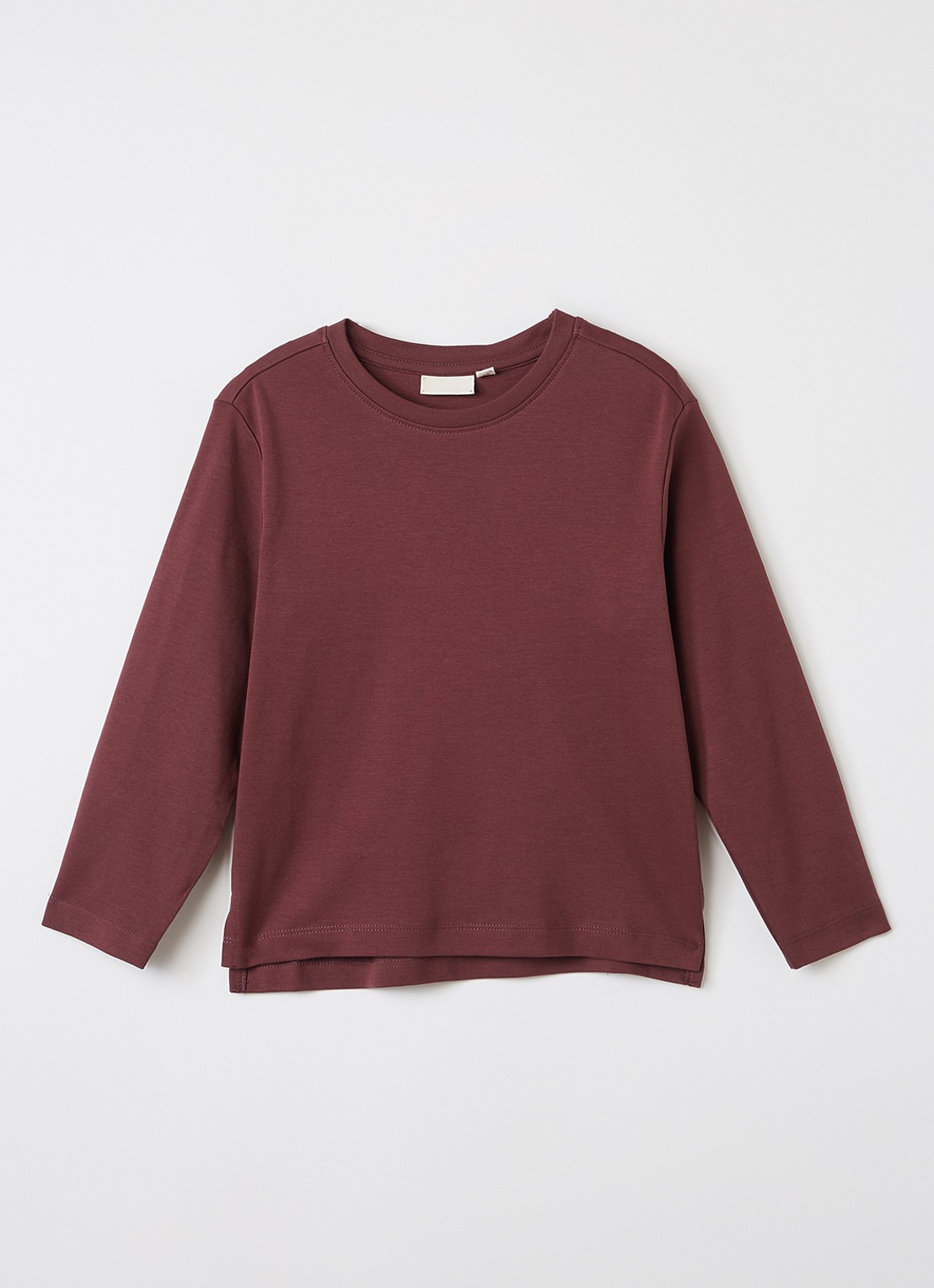 Lil 'Atelier NMFLimia longsleeve  - voorkant aubergine