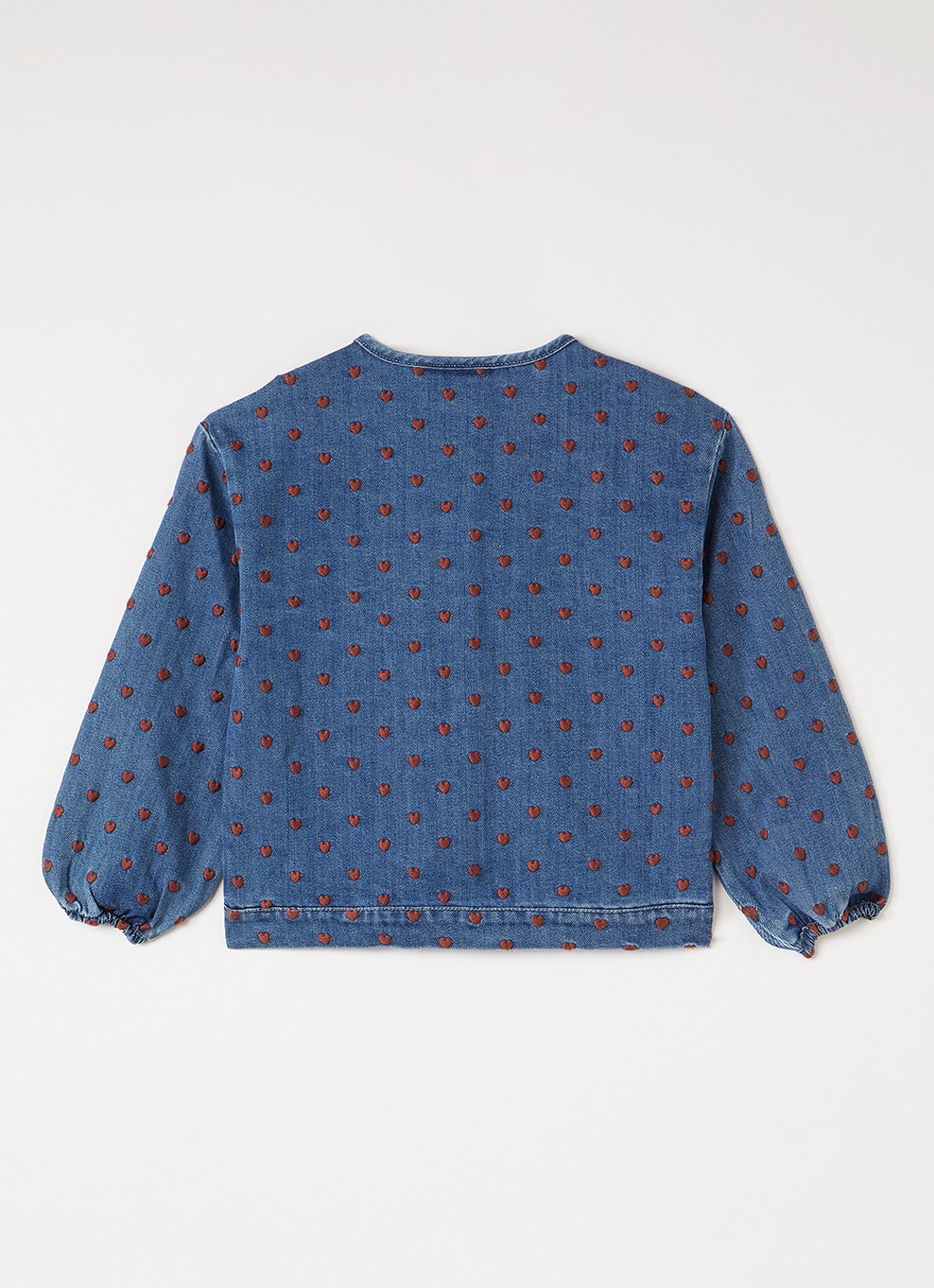 Lil 'Atelier NMFLiva overshirt van denim - achterkant jeans