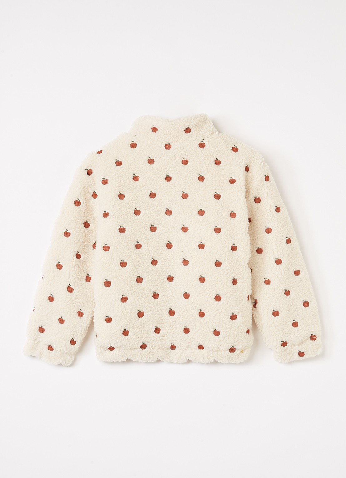 Lil 'Atelier NMFNalo jack van teddy met borduring - achterkant creme