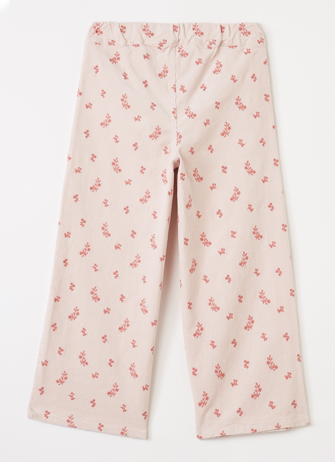 Lil 'Atelier NMFNelly wide fit broek van corduroy - voorkant 2 violet