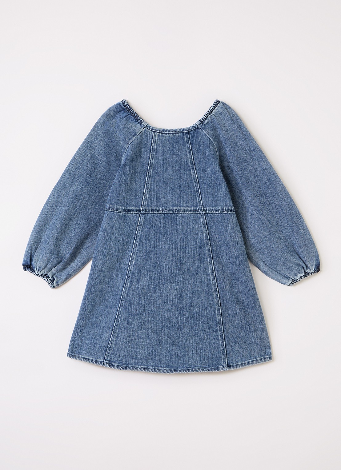 Lil 'Atelier NMFObello denim jurk - voorkant 2 indigo