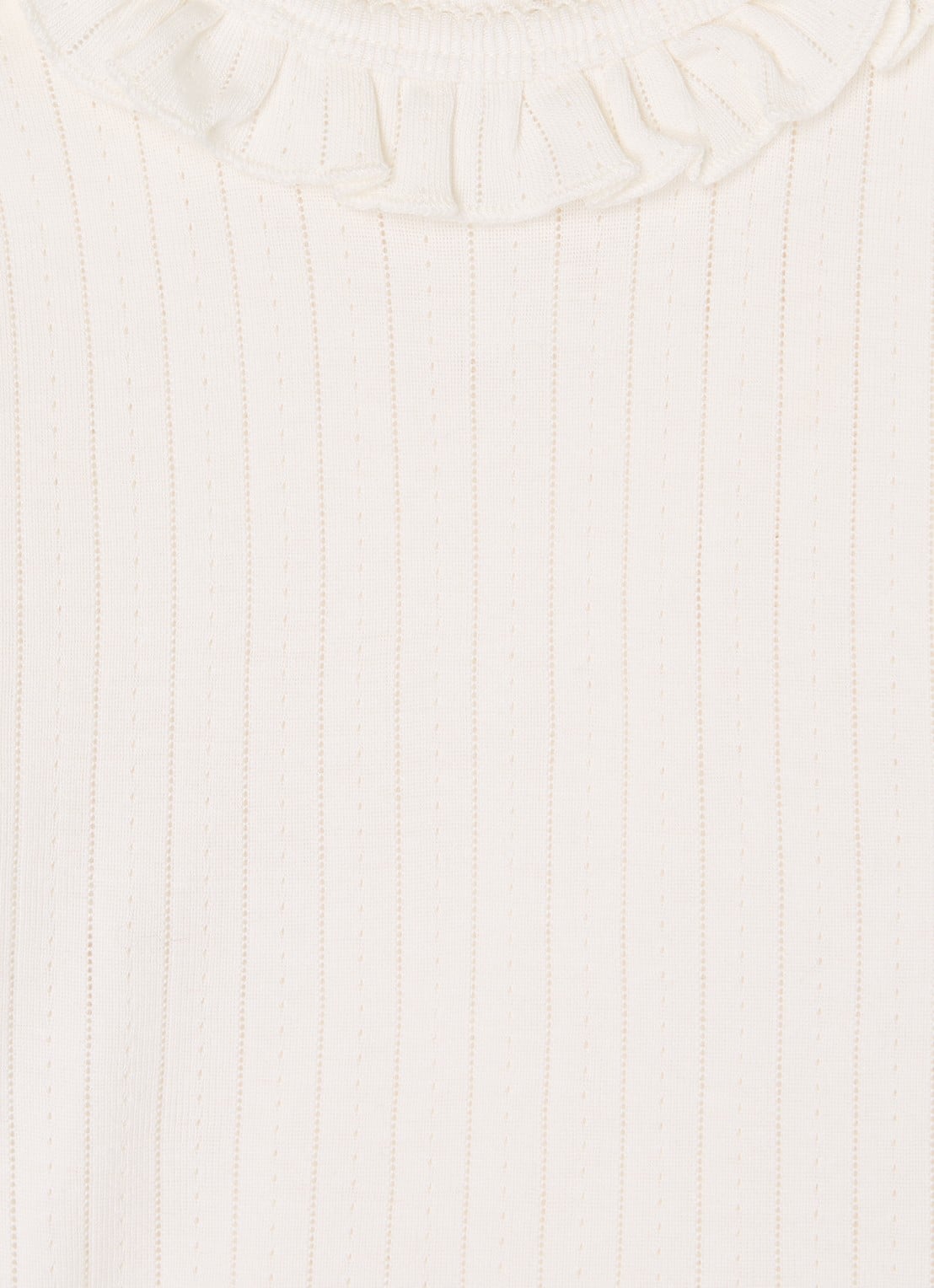 Lil 'Atelier NMFRachel top in  katoenblend - detail gebroken wit