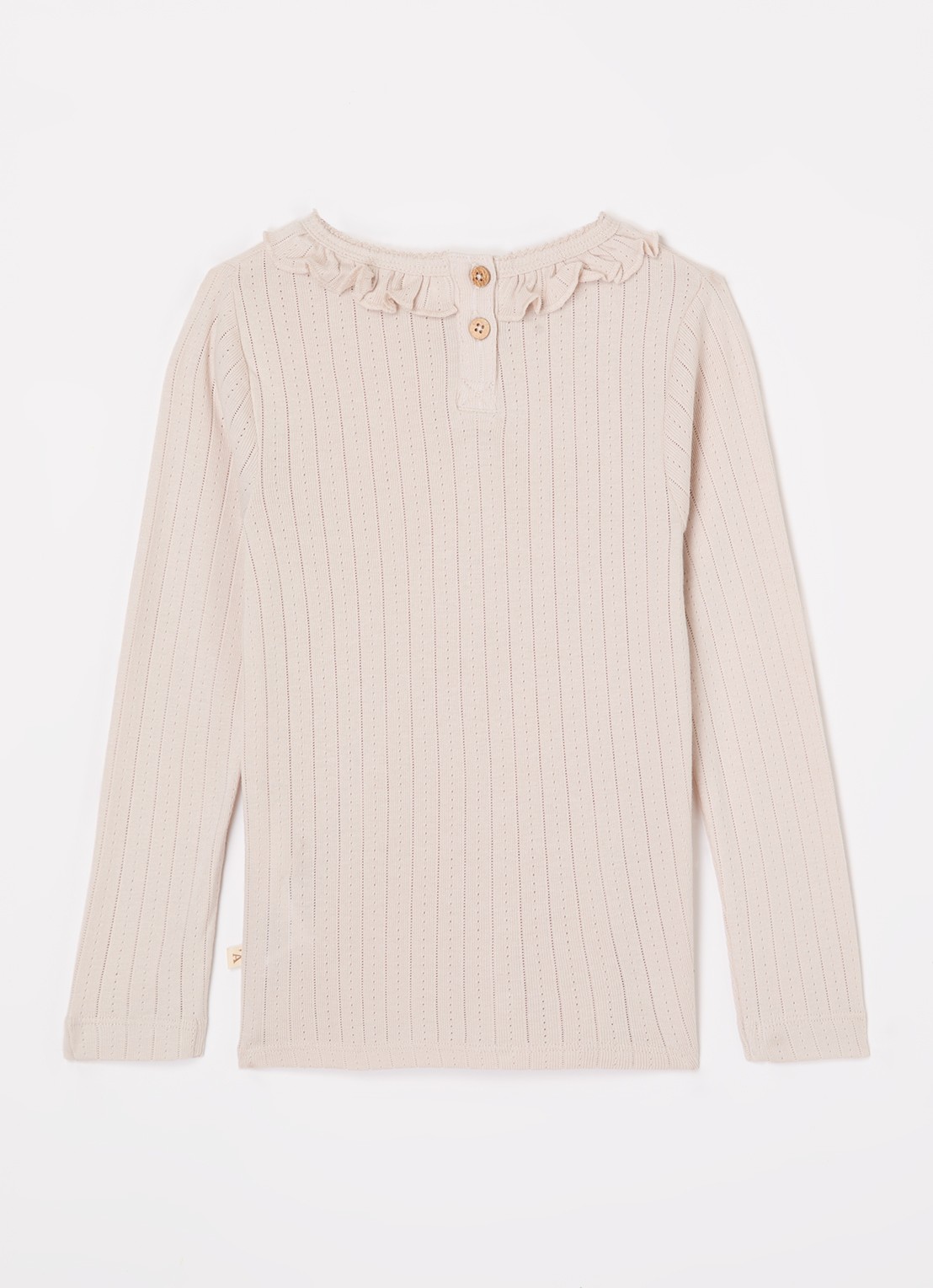 Lil 'Atelier NMFRachel top in  katoenblend - voorkant 3 beige
