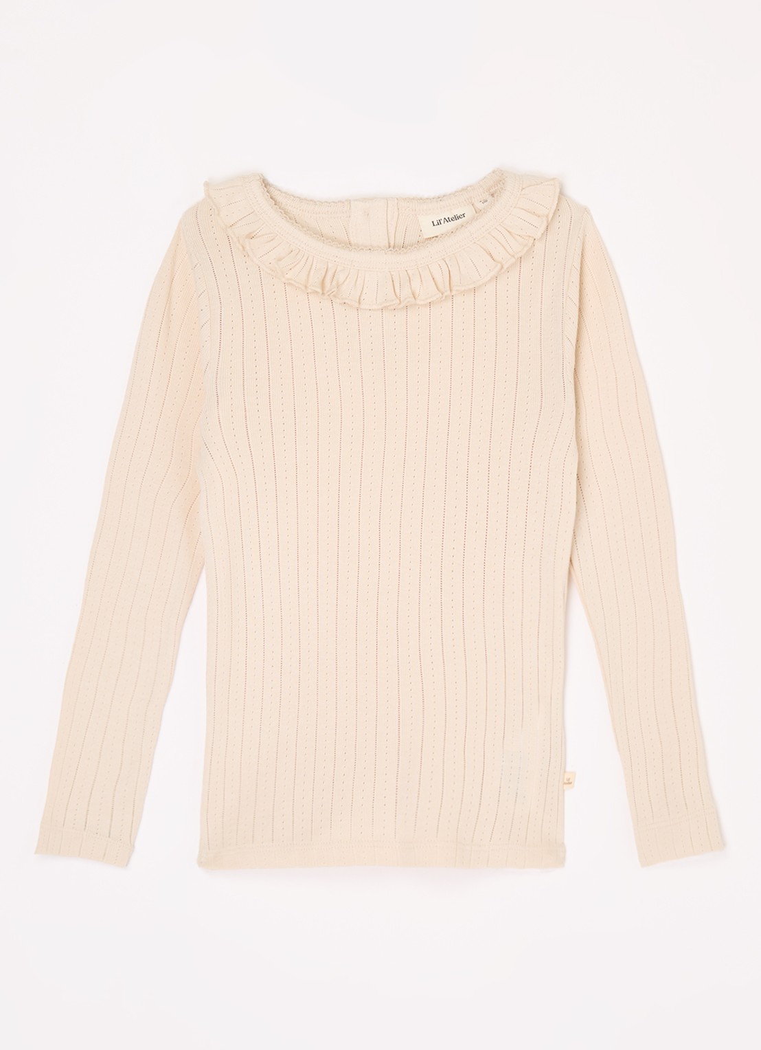 Lil 'Atelier NMFRachel top in  katoenblend - voorkant 2 lichtroze