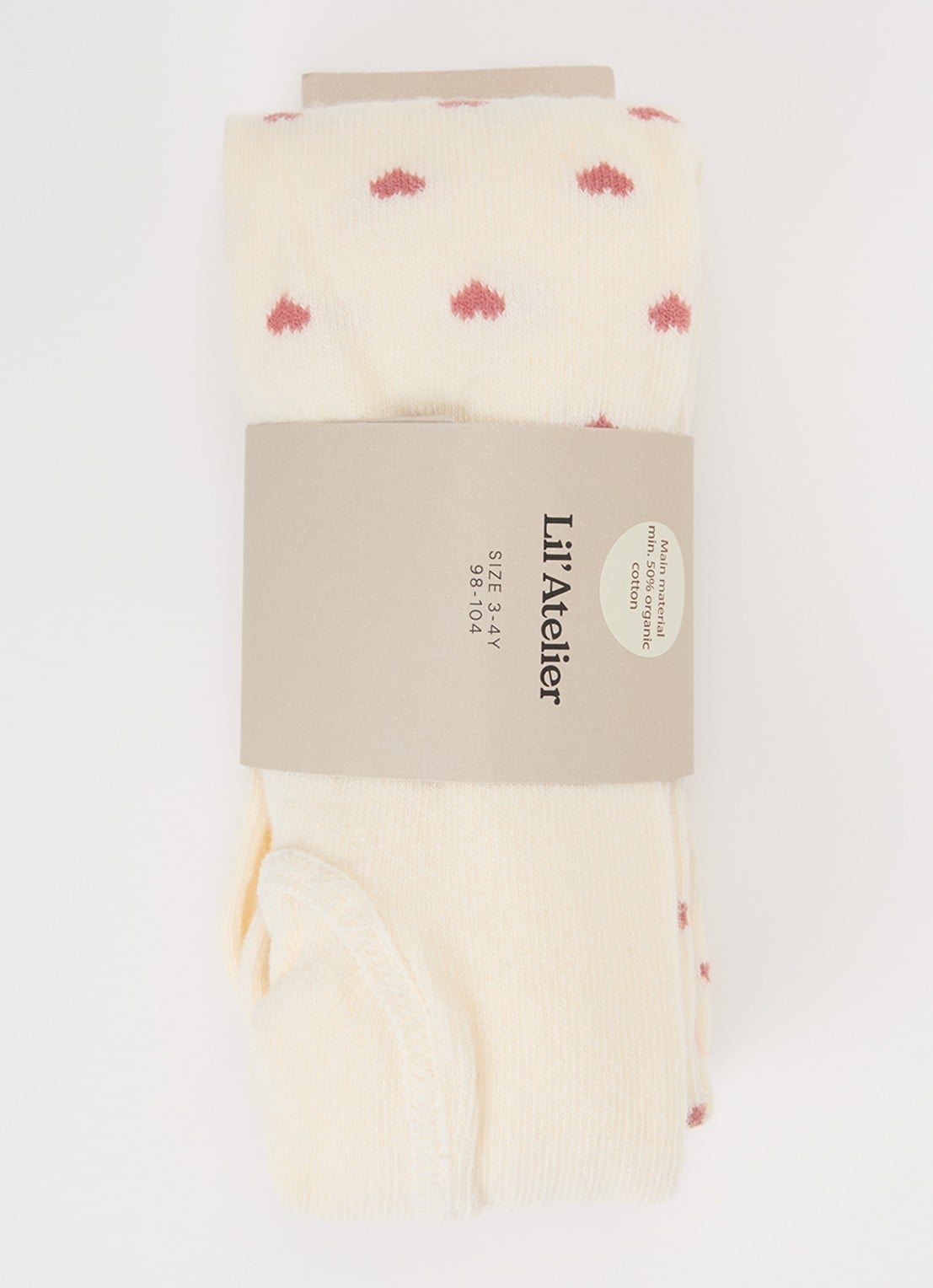 Lil 'Atelier NMFReba maillot met print - voorkant ivoor