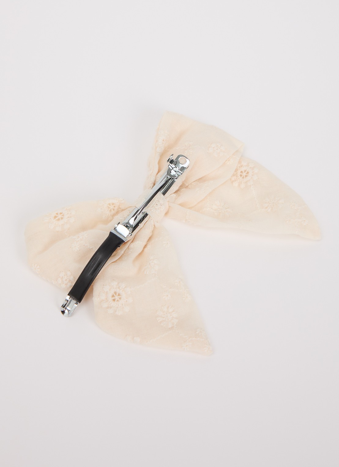 Lil 'Atelier NMFRilene haarclip met broderie - detail 2 creme