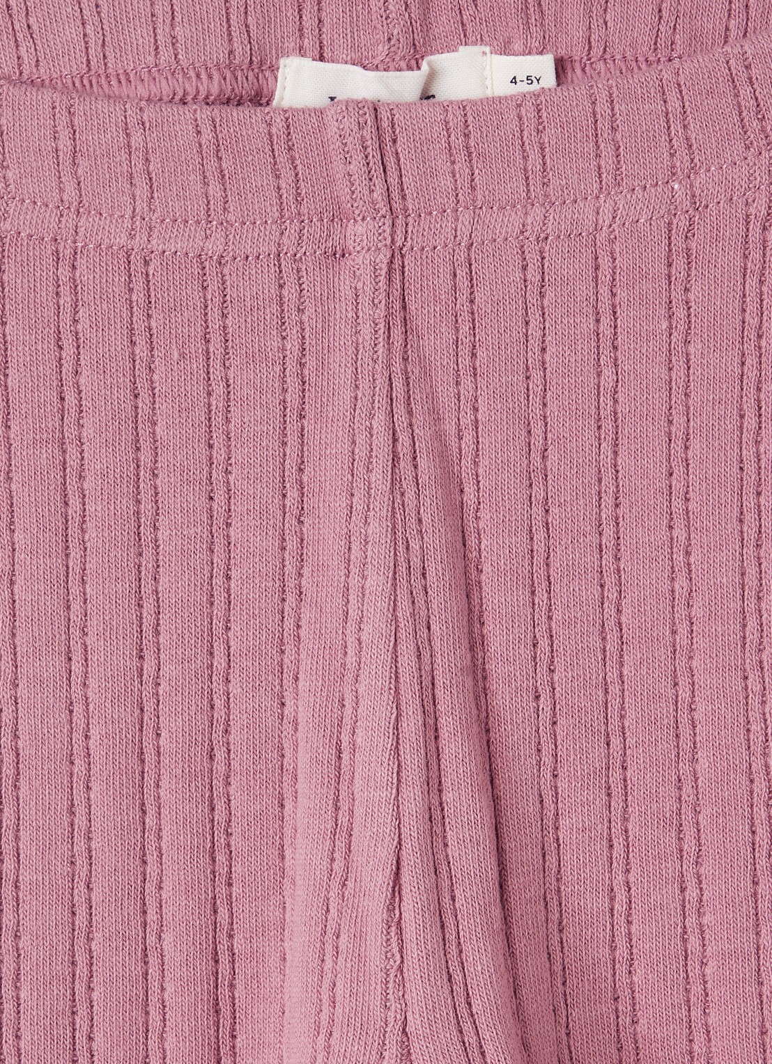 Lil 'Atelier NMFRita flared fit legging met ribstructuur - detail oudroze