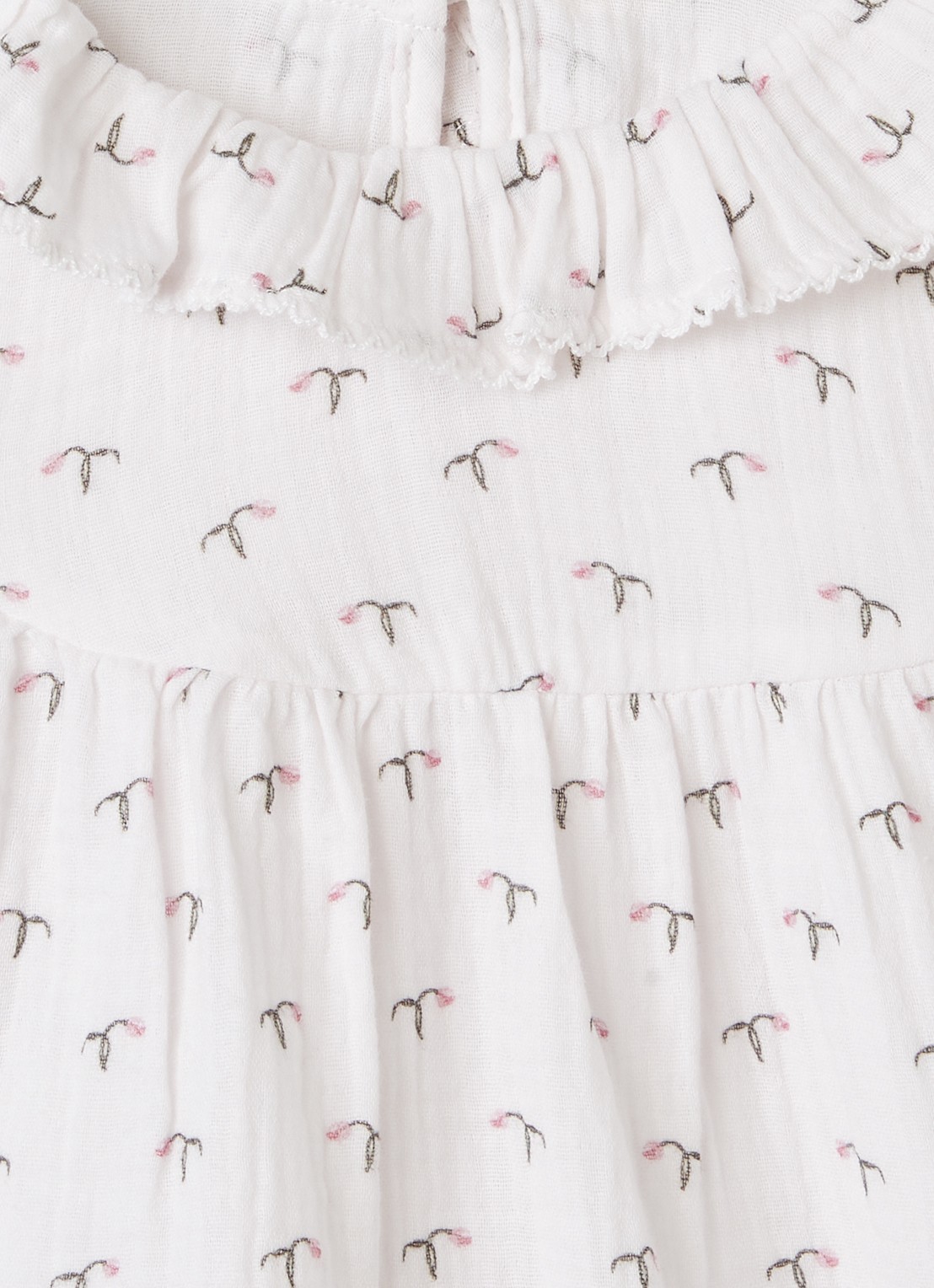 Lil 'Atelier NMFSolina tuniek met print - detail 3 gebroken wit