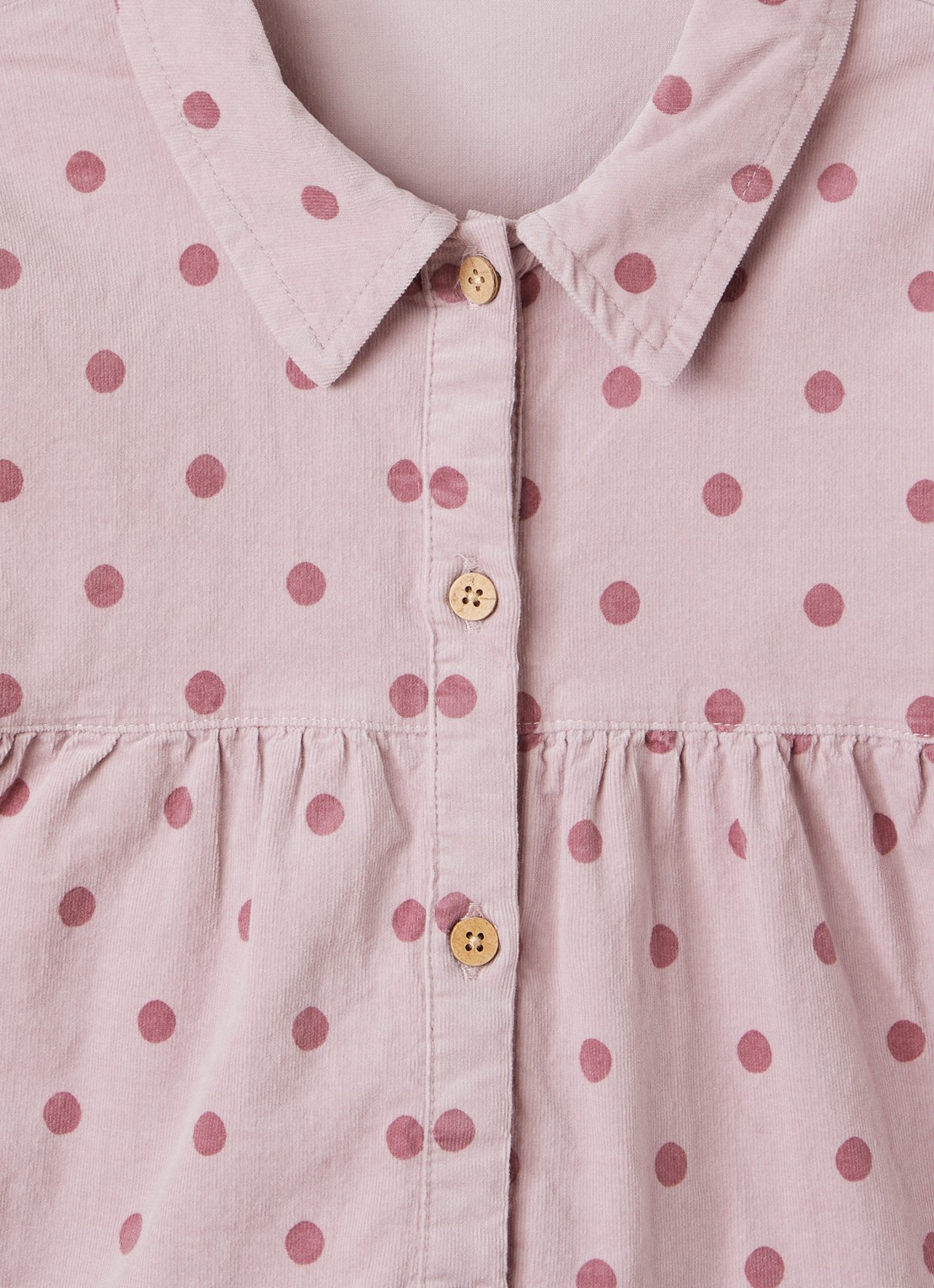 Lil 'Atelier NMFSomba blousejurk met stippenprint - detail 3 roze