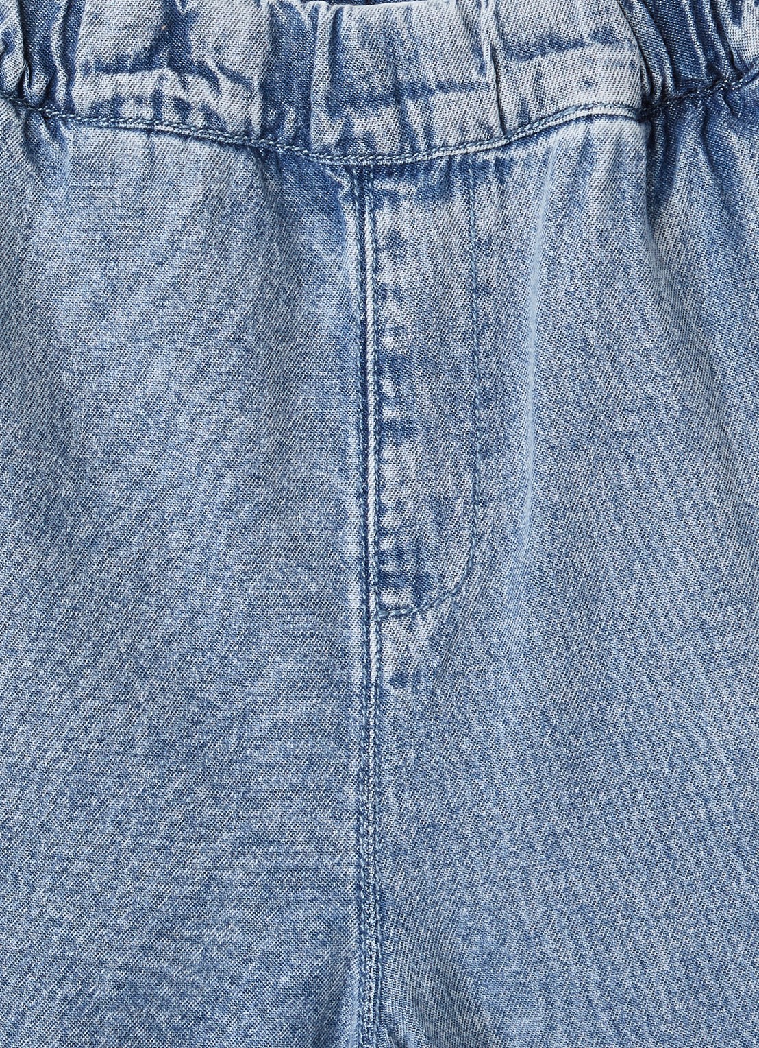Lil 'Atelier NMFTaya jeans loose fit jeans met medium wassing - detail indigo