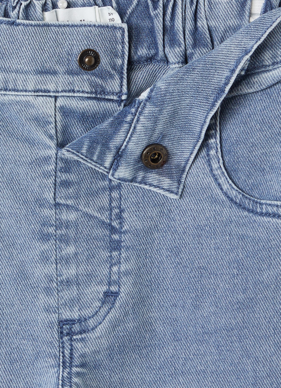 Lil 'Atelier NMMDeva straight leg jeans met steekzakken - detail 2 blauw