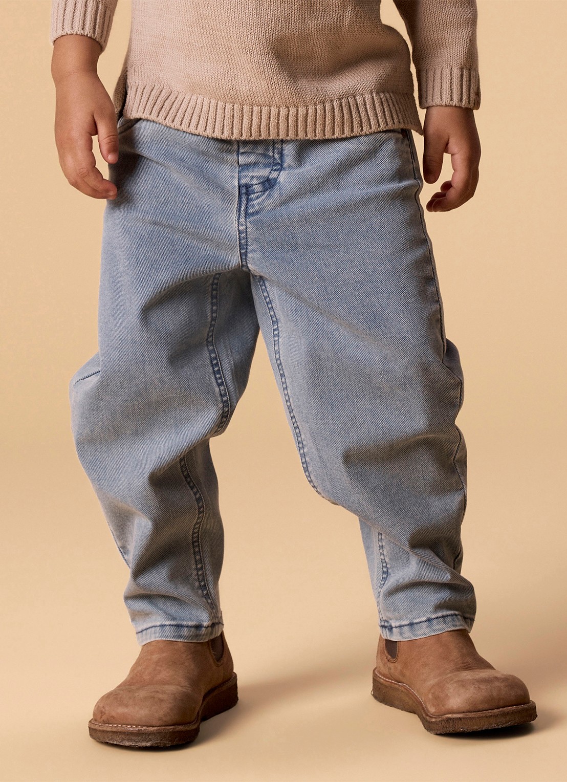 Lil 'Atelier NMMDeva straight leg jeans met steekzakken - detail 3 blauw