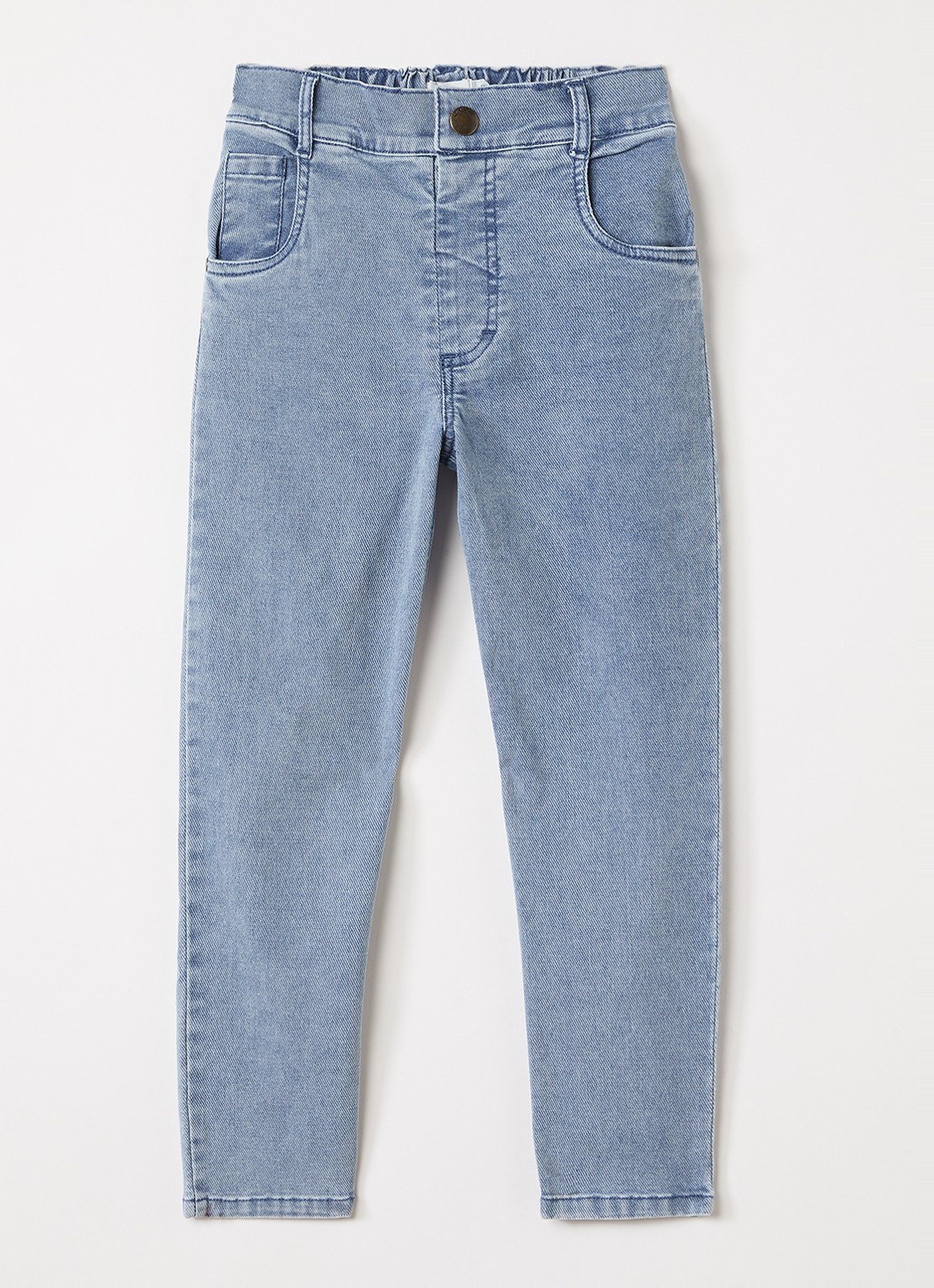 Lil 'Atelier NMMDeva straight leg jeans met steekzakken - voorkant 4 blauw