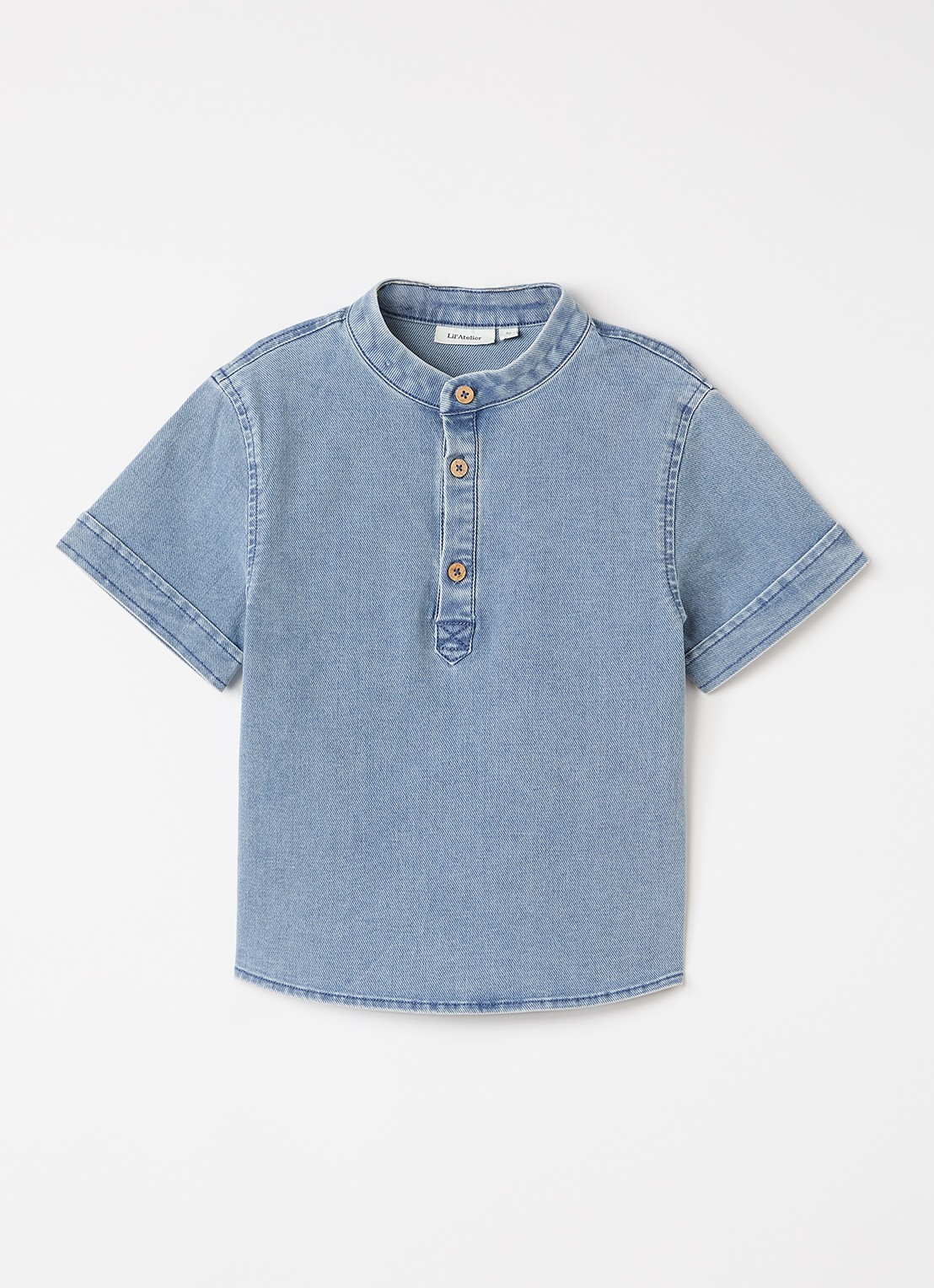 Lil 'Atelier NMMDeva tuniek van denim - voorkant blauw