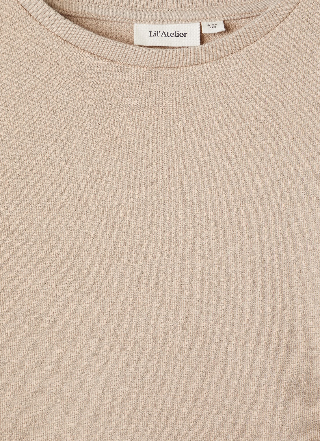Lil 'Atelier NMMDias grofgebreide trui - detail beige