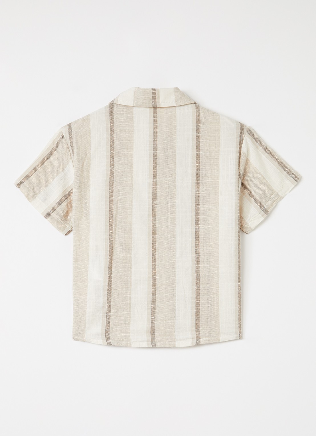 Lil 'Atelier NMMFibert overhemd met streepprint - achterkant 3 beige