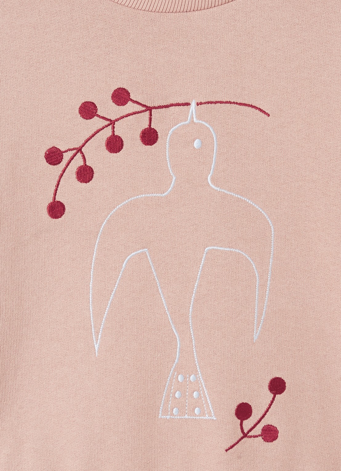 Lil 'Atelier NMMFjobo sweater met print - detail 3 zalmroze