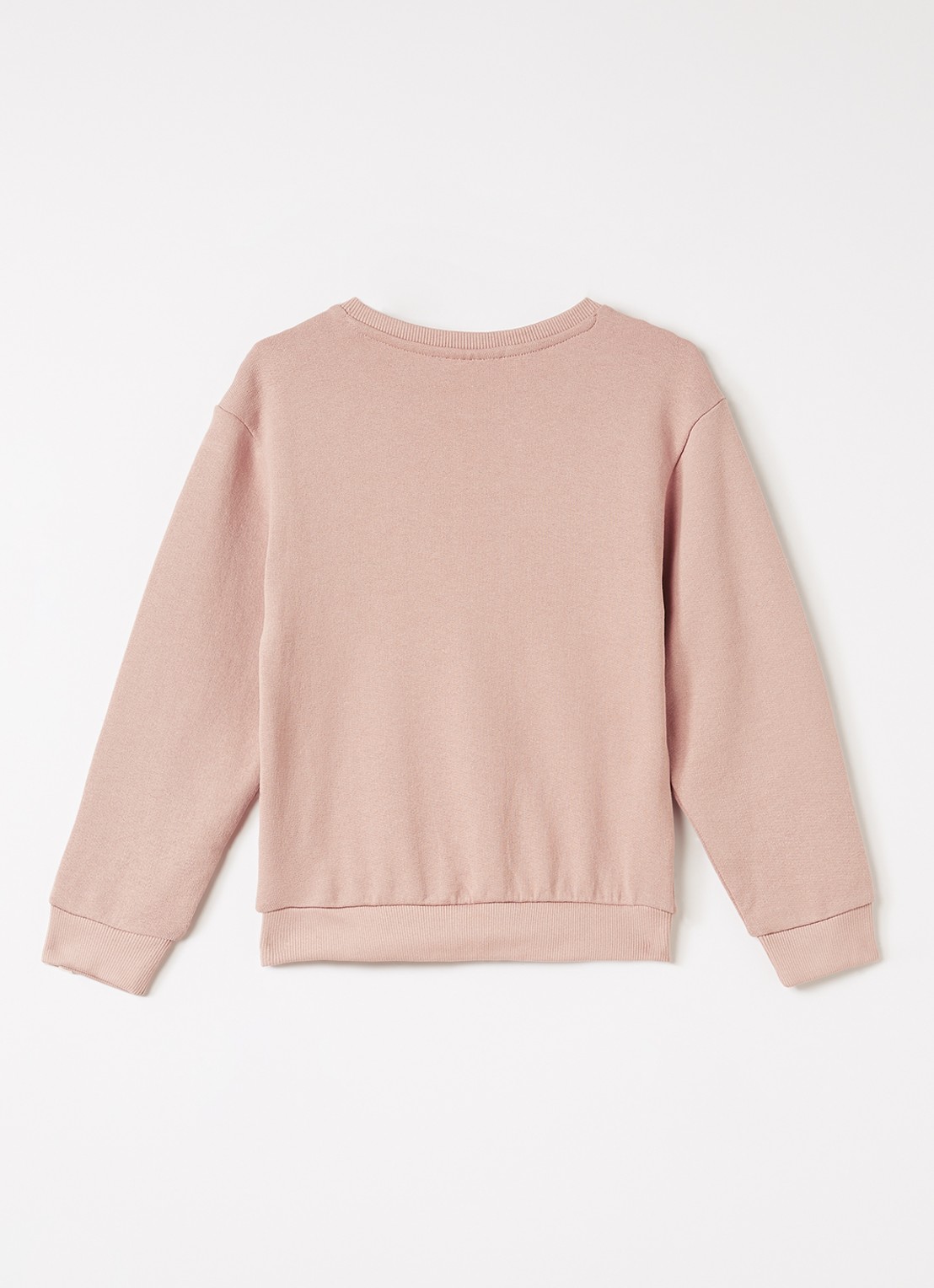 Lil 'Atelier NMMFjobo sweater met print - voorkant 2 zalmroze