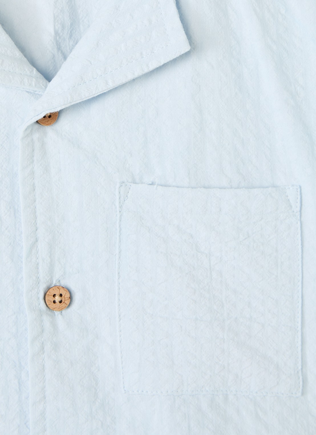 Lil 'Atelier NMMHoman Mak overhemd met borstzak - detail 4 lichtblauw