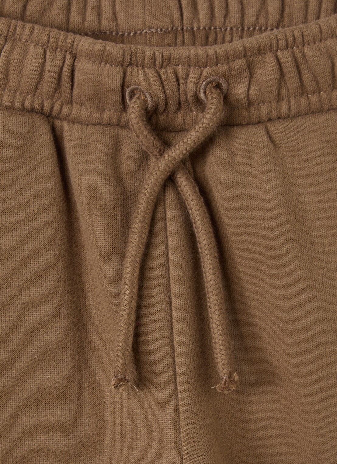 Lil 'Atelier NMMIlondon loose fit joggingbroek met trekkoord - detail lichtbruin