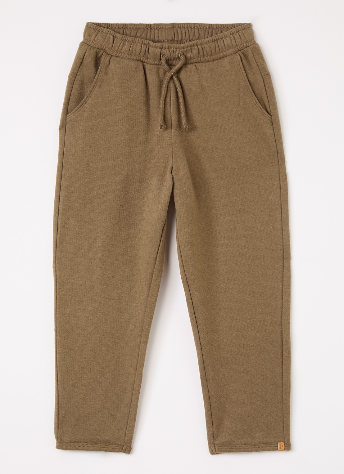 Lil 'Atelier NMMIlondon loose fit joggingbroek met trekkoord - voorkant 2 lichtbruin
