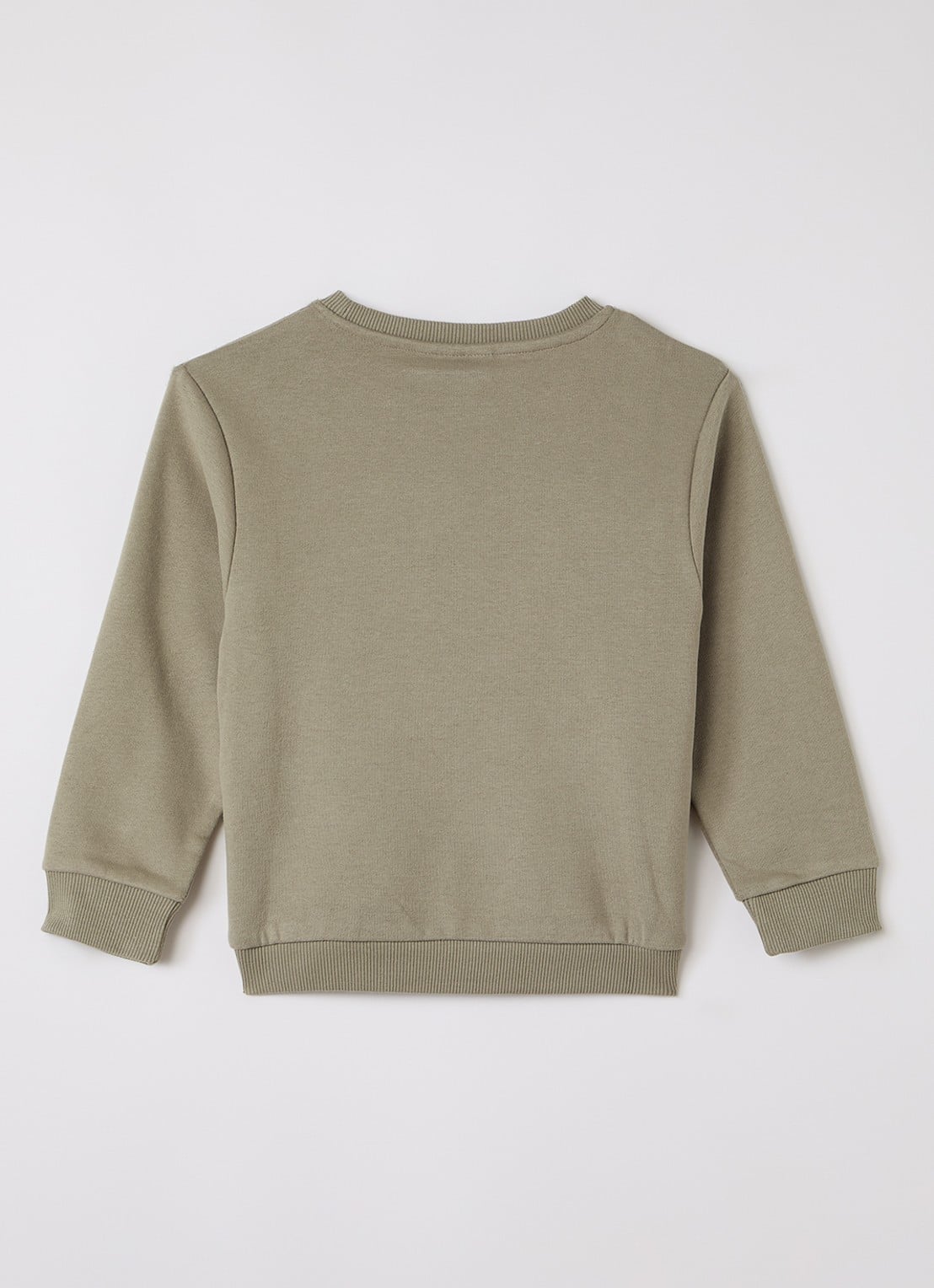 Lil 'Atelier NMMILondon sweater met borduring - achterkant 4 olijfgroen