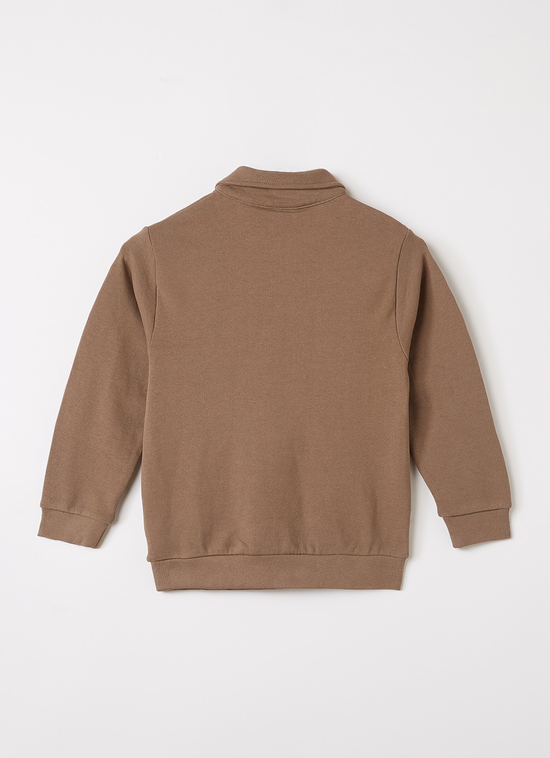 Lil 'Atelier NMMJobo Lio sweater met polokraag - voorkant 2 grijs