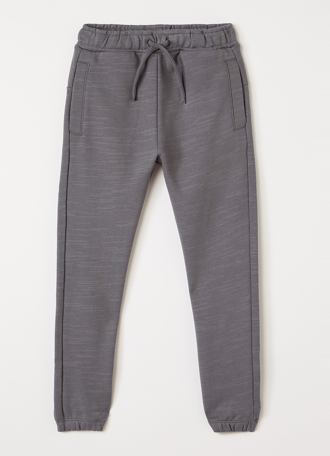 Lil 'Atelier NMMKavens tapered fit joggingbroek - voorkant 2 grijs