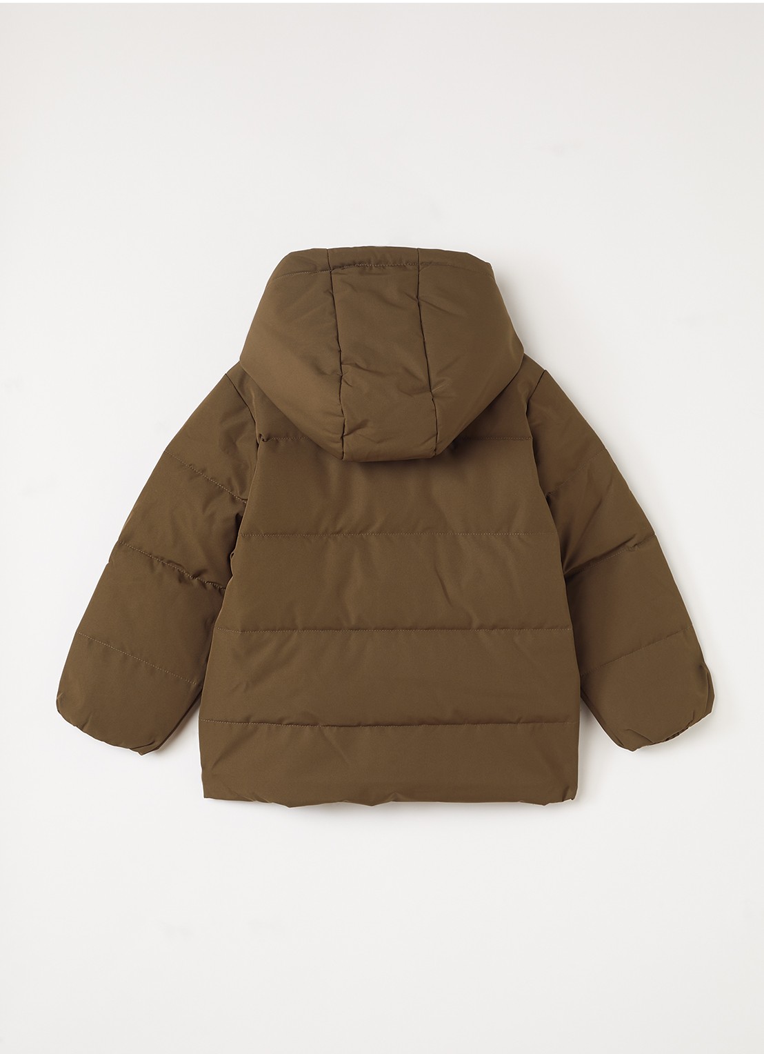 Lil 'Atelier NMMLamedow pufferjack met capuchon - achterkant 3 bruin