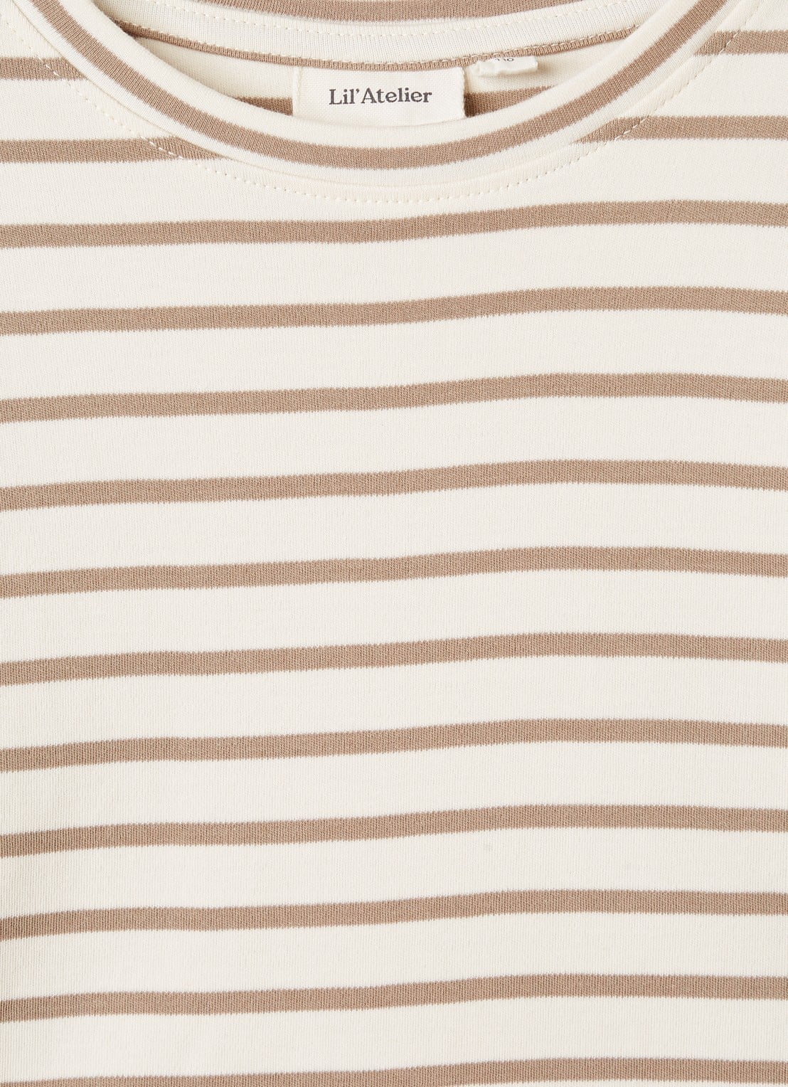Lil 'Atelier NMMLimia longsleeve met streepprint - detail beige