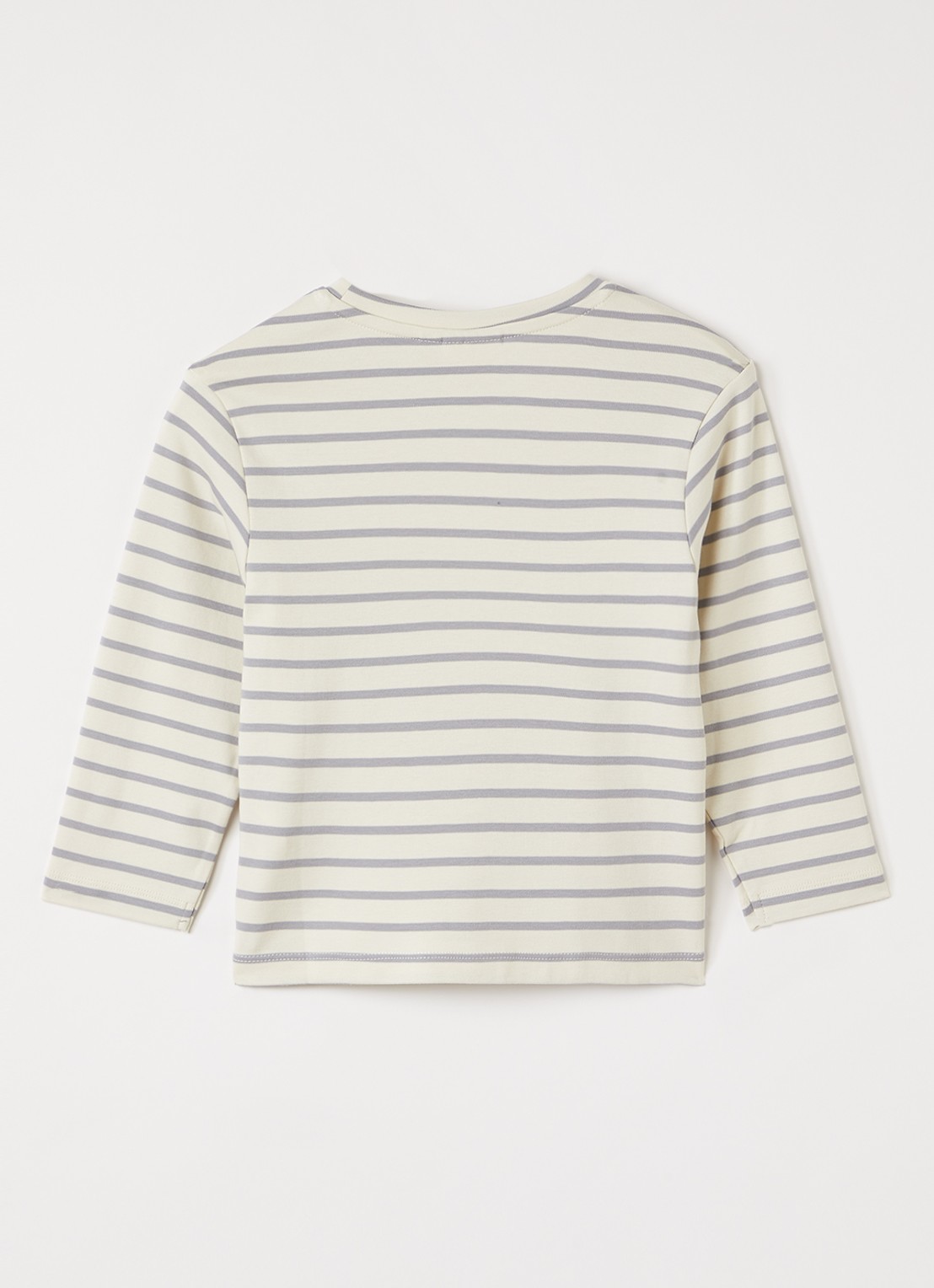 Lil 'Atelier NMMLimia longsleeve met streepprint - voorkant 3 creme