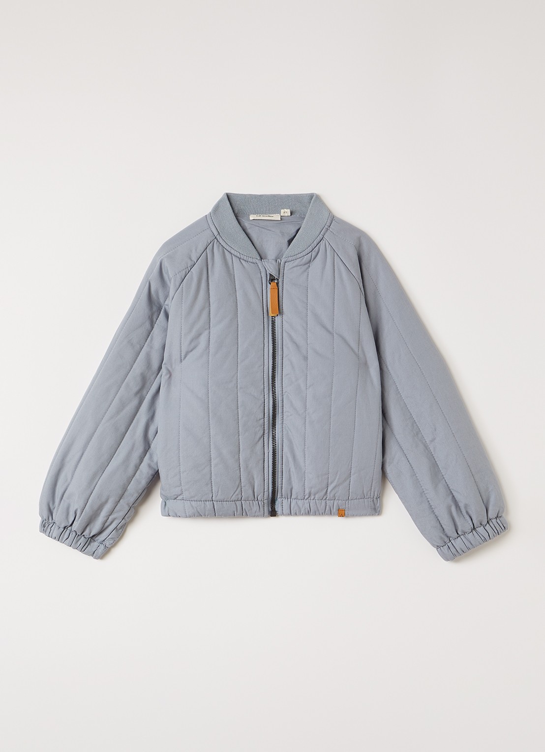 Lil 'Atelier NMMLio bomberjack - voorkant 3 blauwgrijs