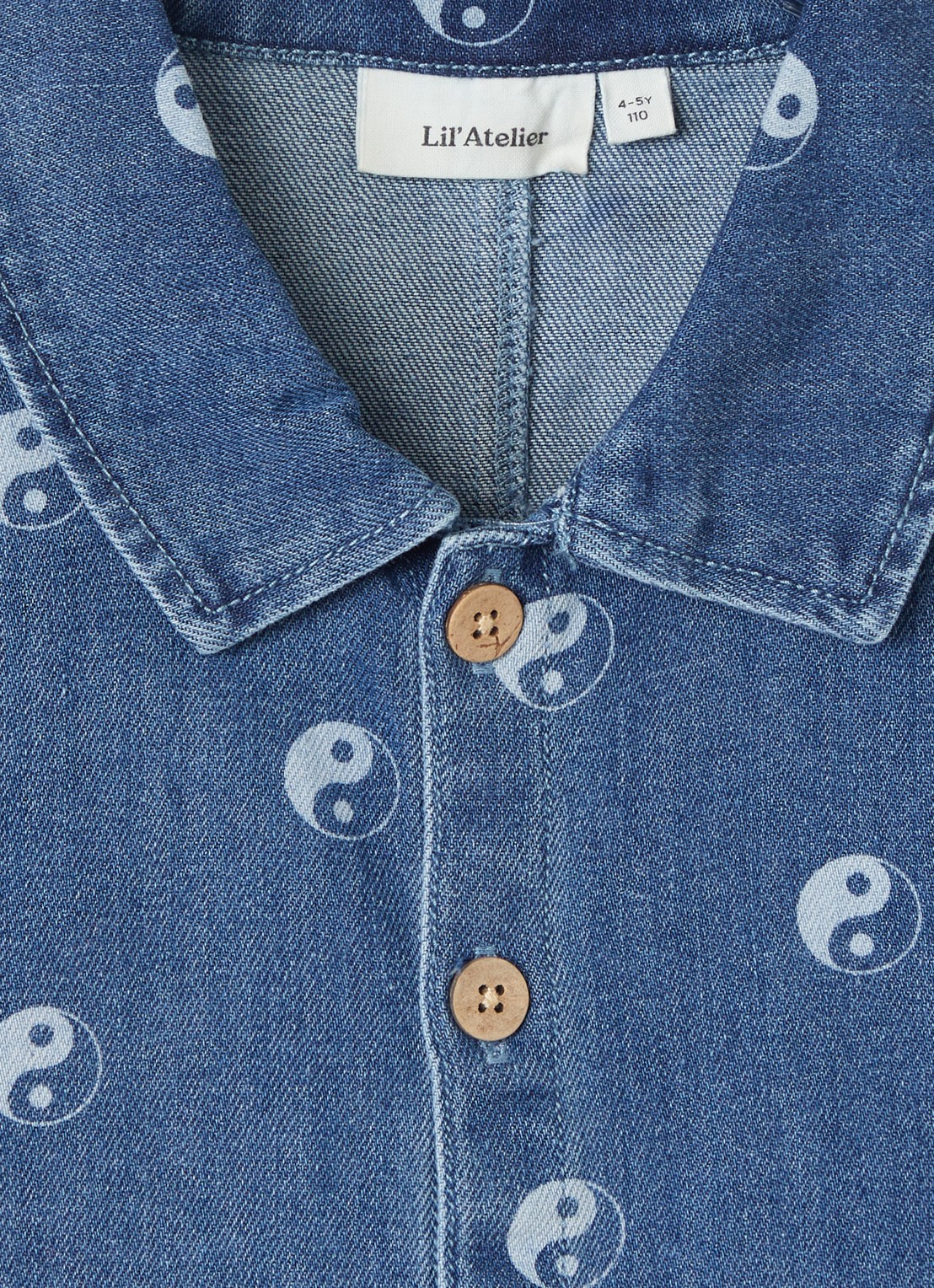 Lil 'Atelier NMMLivo spijkerjas met print - detail jeans
