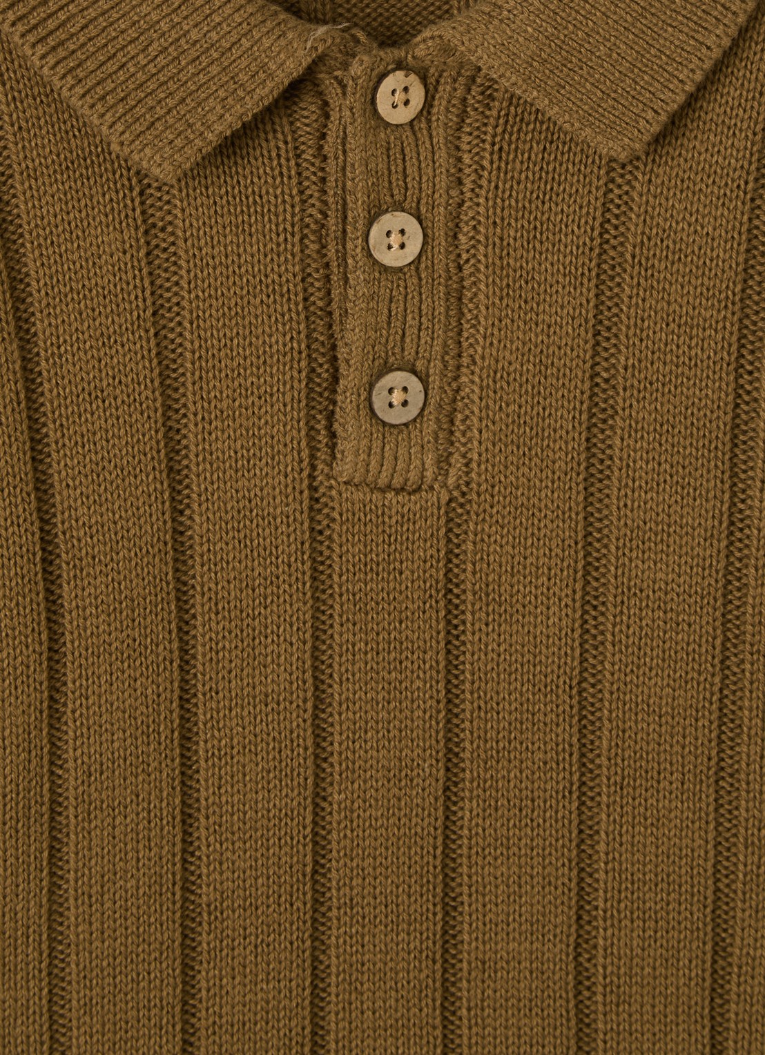 Lil 'Atelier NMMLomon grofgebreide polo - detail zand