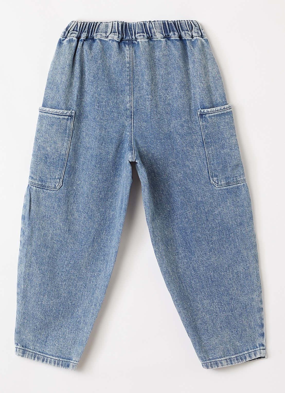 Lil 'Atelier NMMLulia straight leg jeans met medium wassing - voorkant 3 indigo