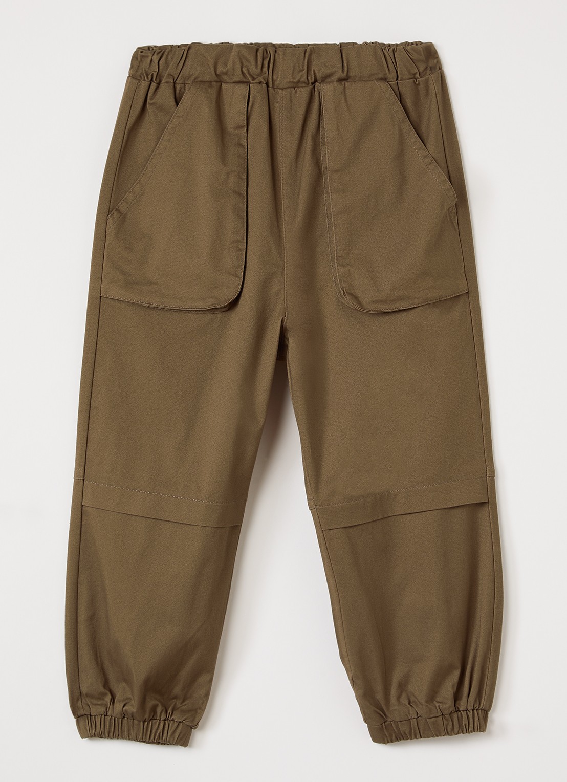 Lil 'Atelier NMMNage tapered fit chino met steekzakken - voorkant bruin