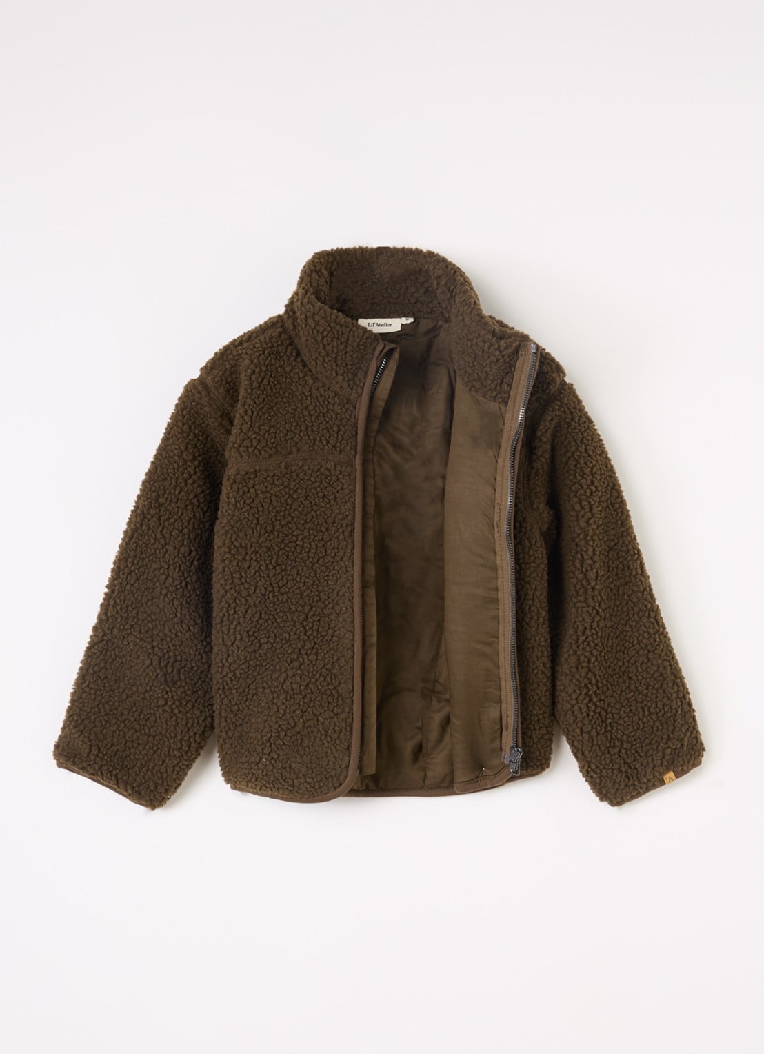 Lil 'Atelier NMMNalo jack van teddy met borstzak - voorkant 3 bruin