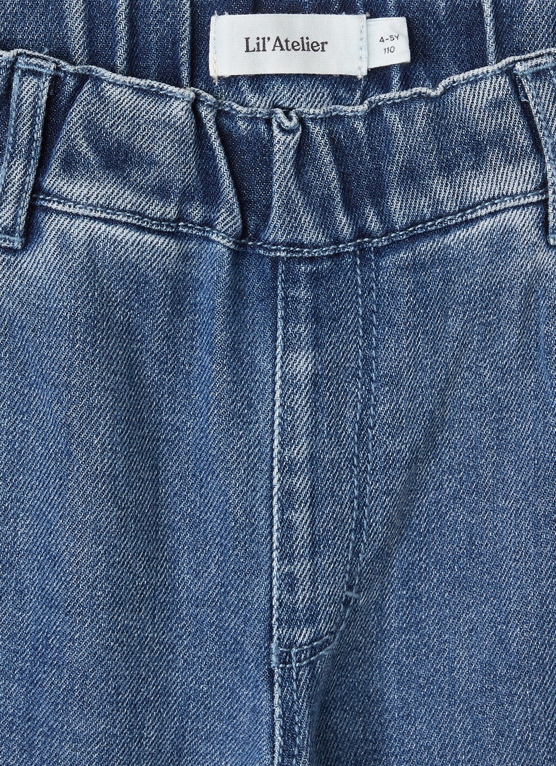 Lil 'Atelier NMMObello slim fit jeans - detail indigo