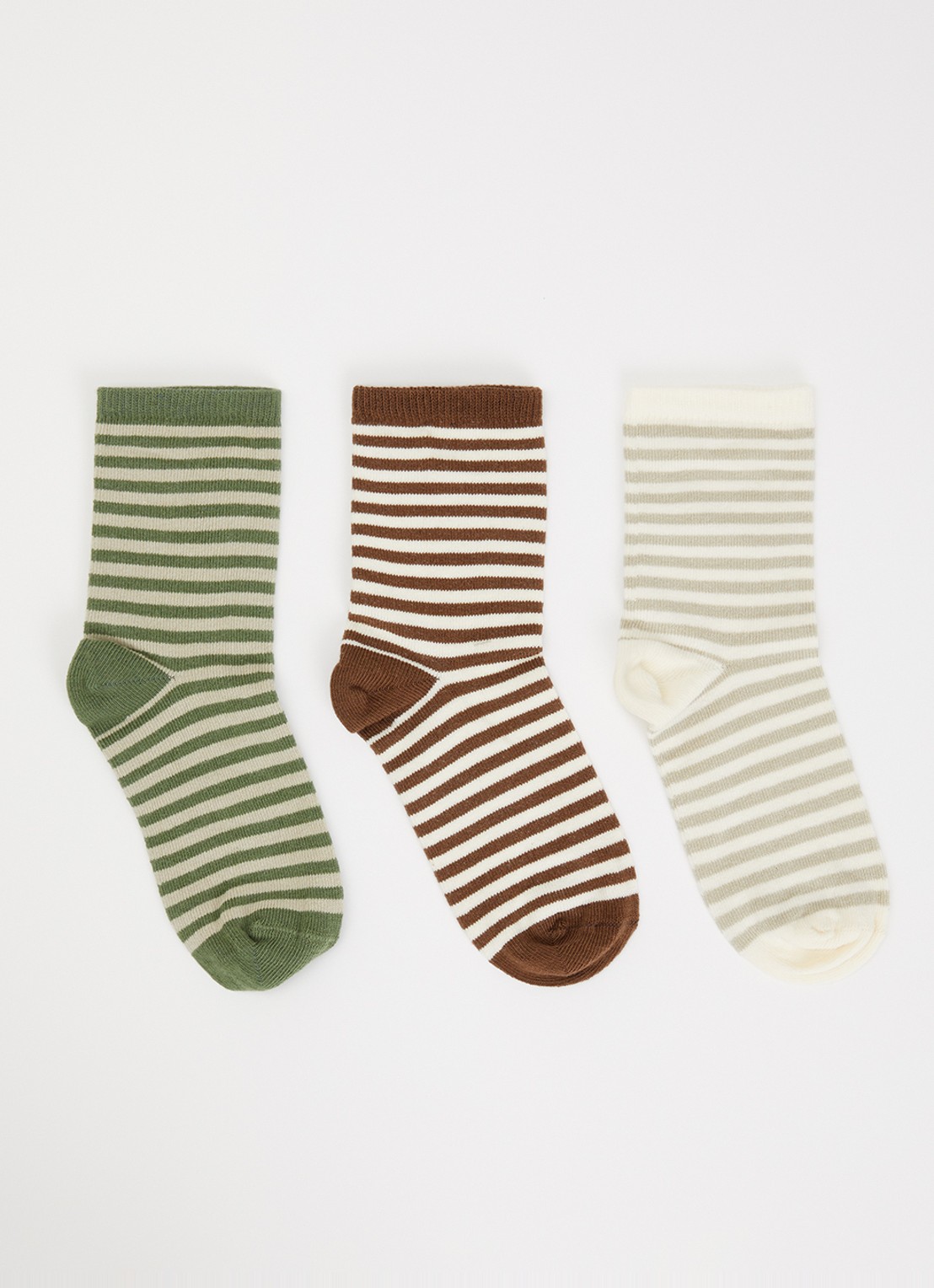 Lil 'Atelier NMMRossa sokken met streepprint  - voorkant multicolor