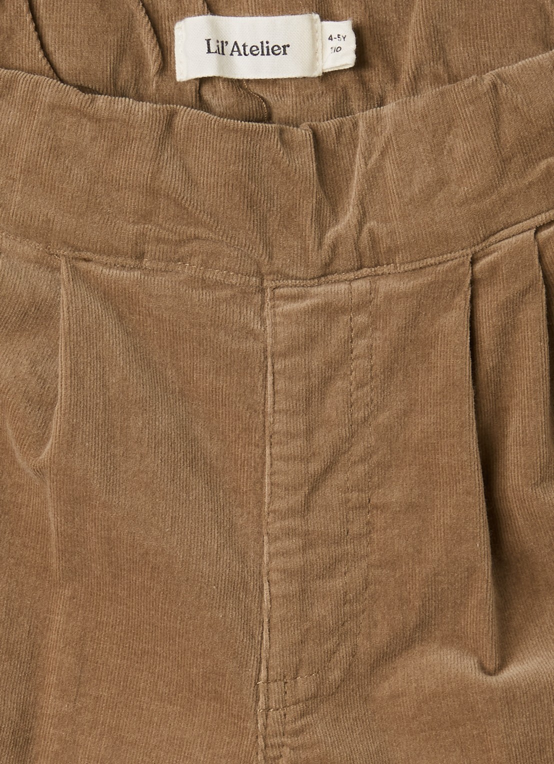 Lil 'Atelier NMMSomba straight fit broek - detail 3 zand