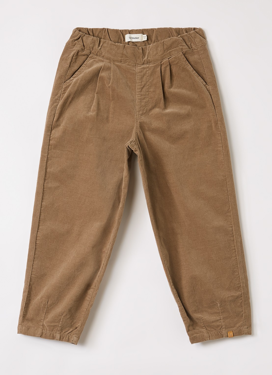 Lil 'Atelier NMMSomba straight fit broek - voorkant zand