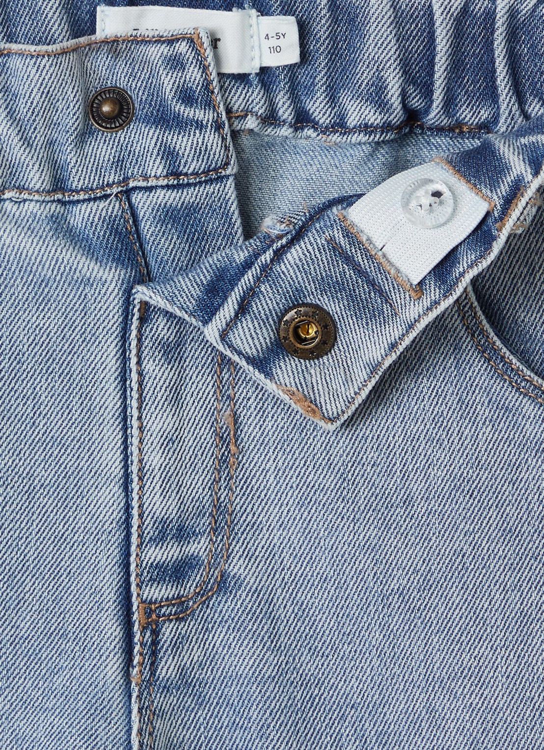 Lil 'Atelier NMNDarlee slim fit jeans - detail indigo