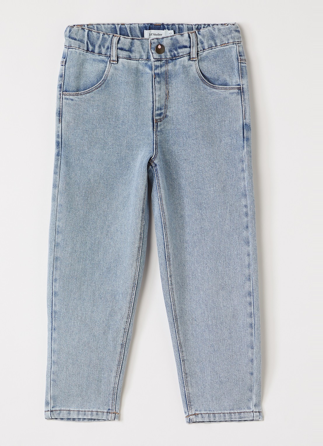Lil 'Atelier NMNDarlee slim fit jeans - voorkant 2 indigo