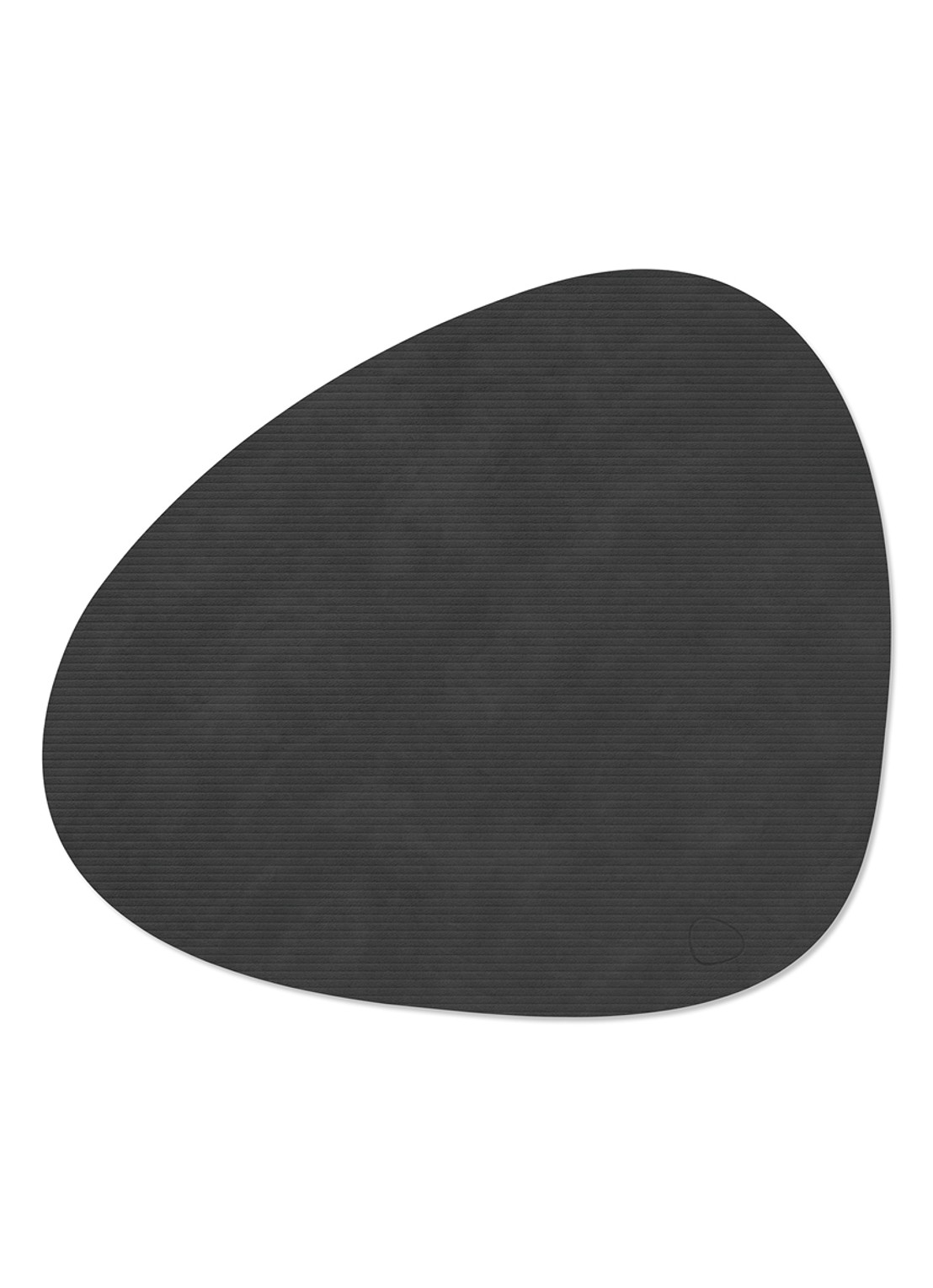 LIND DNA Corduroy placemat 37 x 44 cm - voorkant 3 zwart